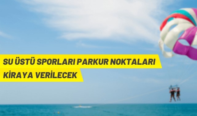 Manavgat'ta su üstü spor parkur noktaları kiraya verilecek