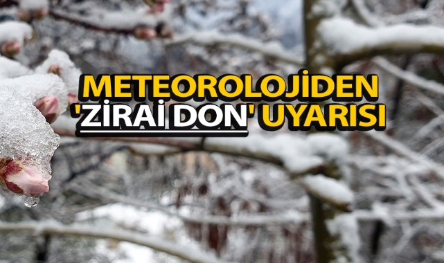 Meteoroloji'den 3 il için zirai don uyarısı