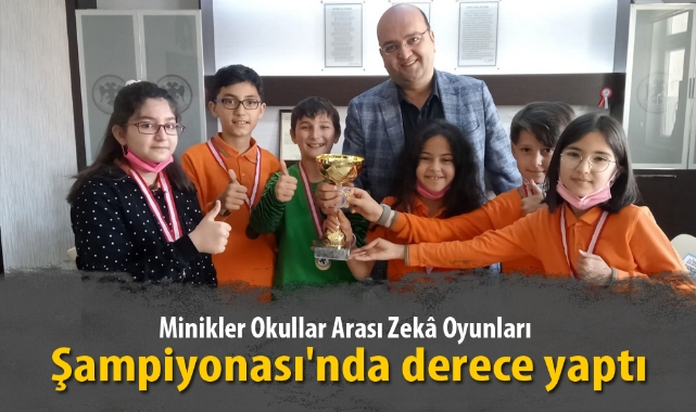 Minikler Okullar Arası Zekâ Oyunları Şampiyonası'nda derece yaptı