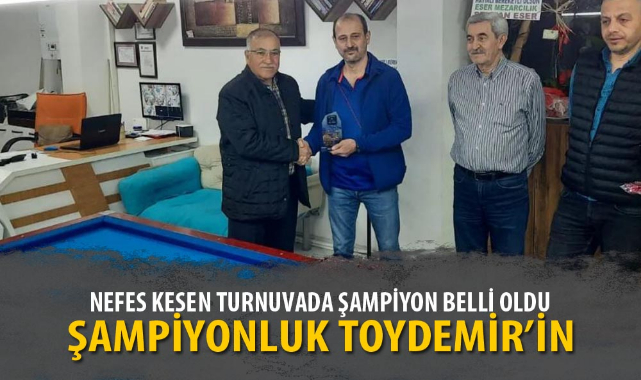 NEFES KESEN TURNUVADA ŞAMPİYON BELLİ OLDU