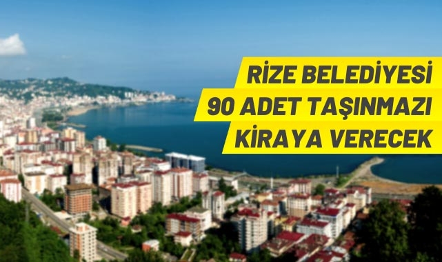 Rize Belediyesi'nden kiralık taşınmazlar