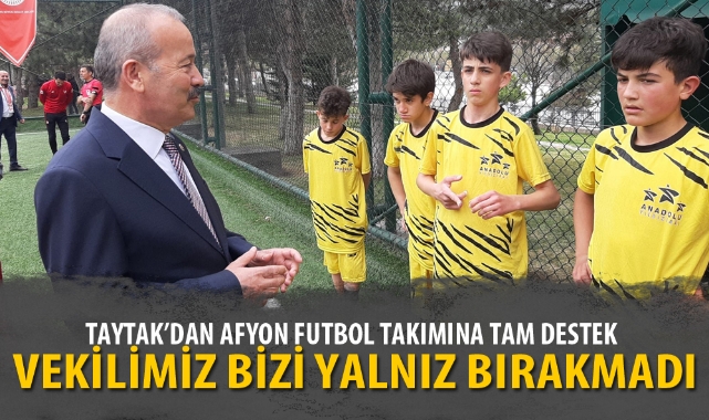 TAYTAK’DAN AFYON FUTBOL TAKIMINA TAM DESTEK