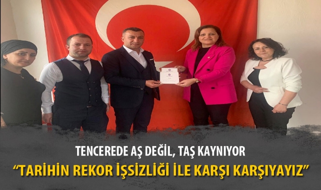 TENCEREDE AŞ DEĞİL, TAŞ KAYNIYOR