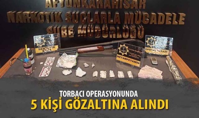 TORBACI OPERASYONUNDA 5 KİŞİ GÖZALTINA ALINDI
