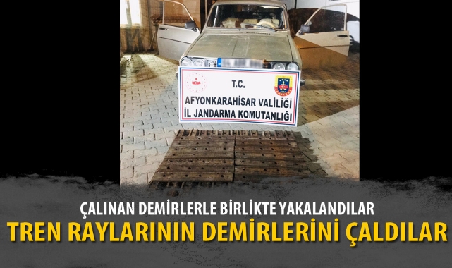 TREN RAYLARININ DEMİRLERİNİ ÇALDILAR