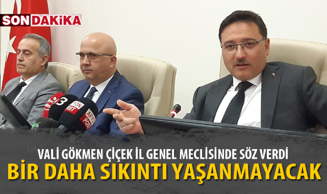 VALİ GÖKMEN ÇİÇEK SÖZ VERDİ