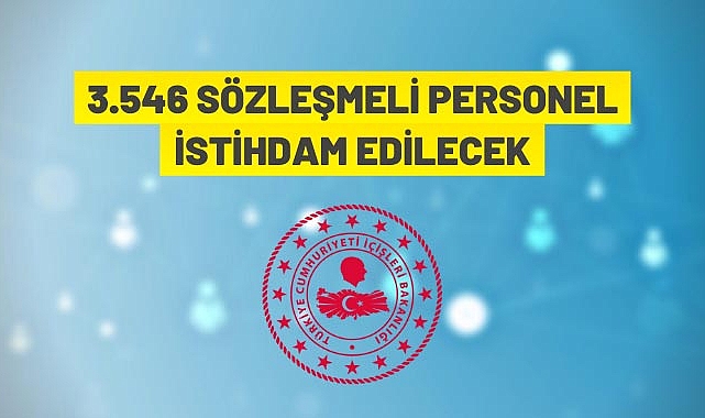 3546 personel alınacak
