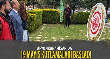 AFYON’DA 19 MAYIS KUTLAMALARI BAŞLADI