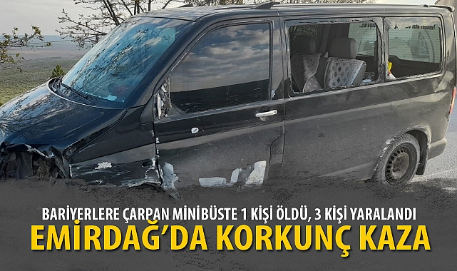 EMİRDAĞ’DA KORKUNÇ KAZA