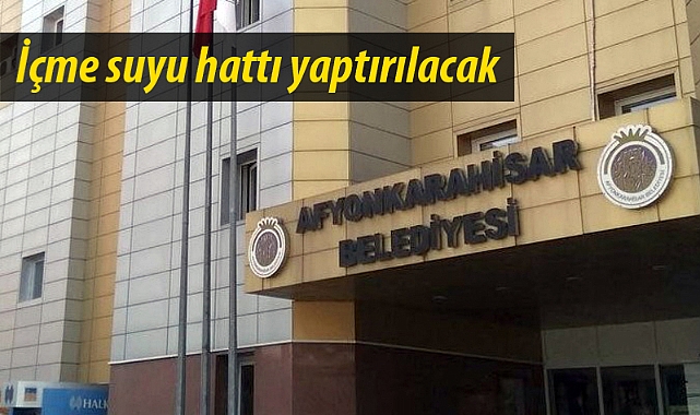 İçme suyu hattı yaptırılacak