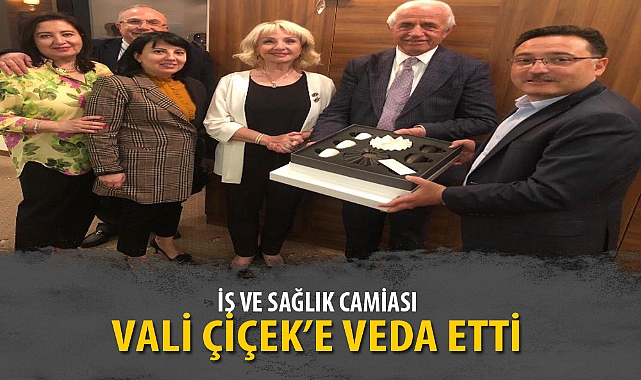 İŞ VE SAĞLIK CAMİASI VALİ ÇİÇEK’E VEDA ETTİ