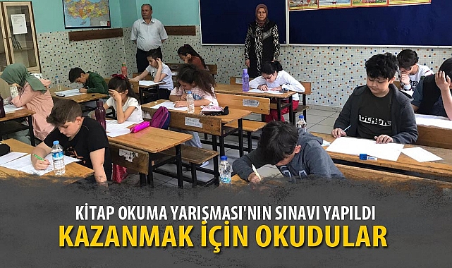 KİTAP OKUMA YARIŞMASI'NIN SINAVI YAPILDI