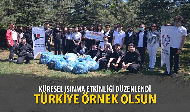 KÜRESEL ISINMA ETKİNLİĞİ DÜZENLENDİ