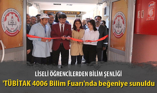 LİSELİ ÖĞRENCİLERDEN BİLİM ŞENLİĞİ