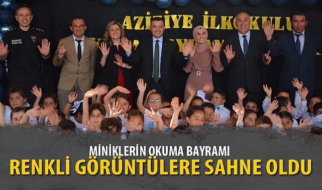 MİNİKLERİN OKUMA BAYRAMI RENKLİ GÖRÜNTÜLERE SAHNE OLDU