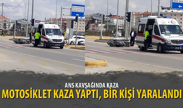 MOTOSİKLET KAZA YAPTI, BİR KİŞİ YARALANDI