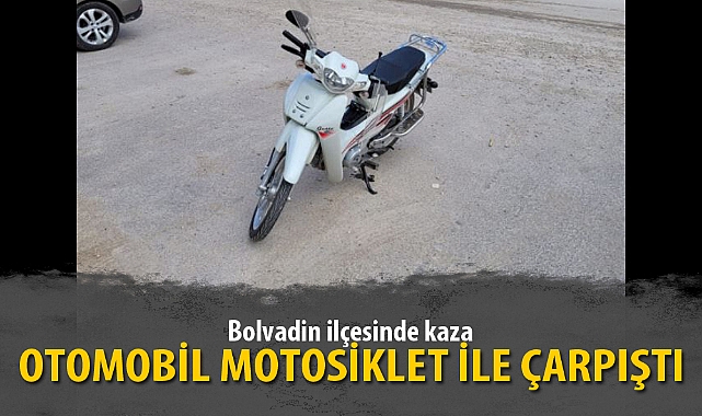 OTOMOBİL MOTOSİKLET İLE ÇARPIŞTI