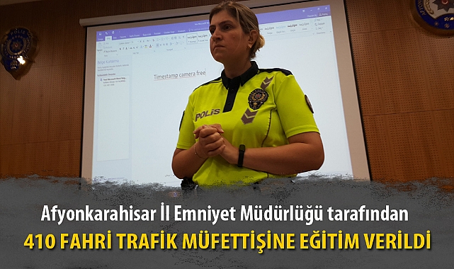 410 FAHRİ TRAFİK MÜFETTİŞİNE EĞİTİM VERİLDİ