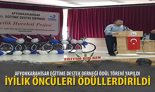 AFYONKARAHİSAR EĞİTİME DESTEK DERNEĞİ ÖDÜL TÖRENİ YAPILDI