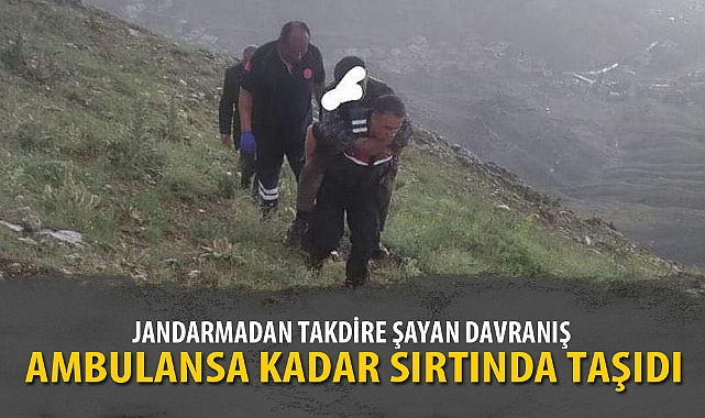 AMBULANSA KADAR SIRTINDA TAŞIDI