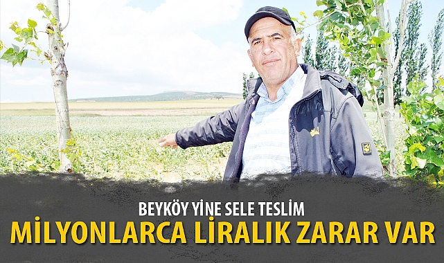BEYKÖY YİNE SELE TESLİM: MİLYONLARCA LİRALIK ZARAR VAR
