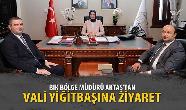 BİK BÖLGE MÜDÜRÜ AKTAŞ'TAN VALİ YİĞİTBAŞINA ZİYARET