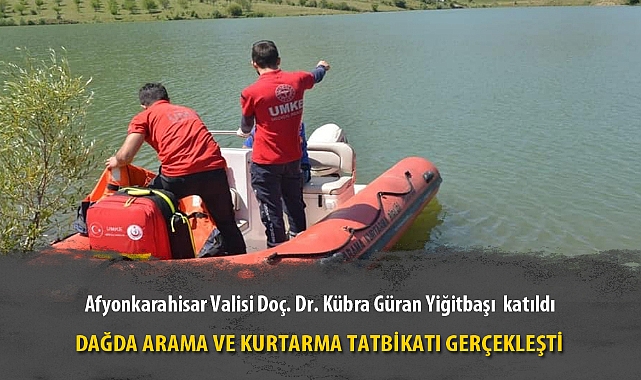 DAĞDA ARAMA VE KURTARMA TATBİKATI GERÇEKLEŞTİ
