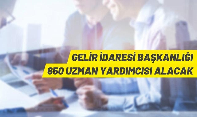 GELIR IDARESI BAŞKANLIĞI 650650 UZMAN YARDIMCISI ALACAK