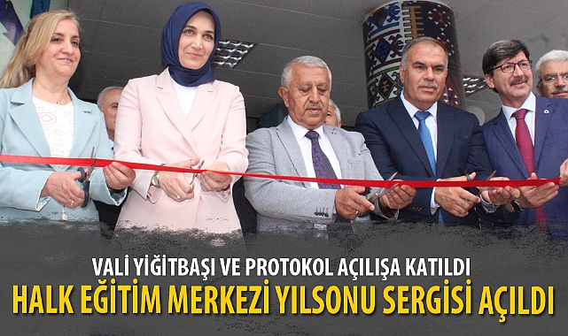 HALK EĞİTİM MERKEZİ YILSONU SERGİSİ AÇILDI