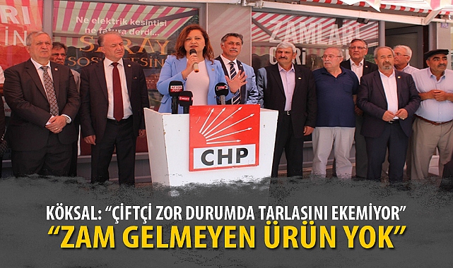 KÖKSAL: “ÇİFTÇİ ZOR DURUMDA TARLASINI EKEMİYOR”