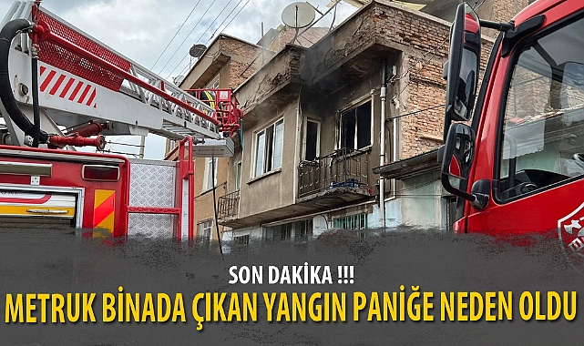 METRUK BİNADA ÇIKAN YANGIN PANİĞE NEDEN OLDU