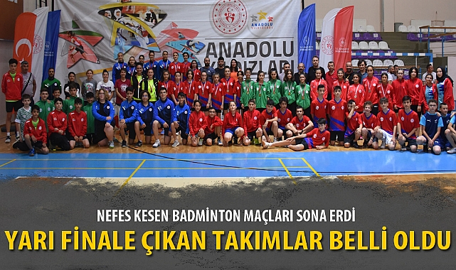 NEFES KESEN BADMİNTON MAÇLARI SONA ERDİ