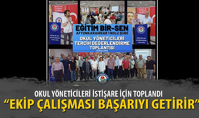 OKUL YÖNETİCİLERİ İSTİŞARE İÇİN TOPLANDI