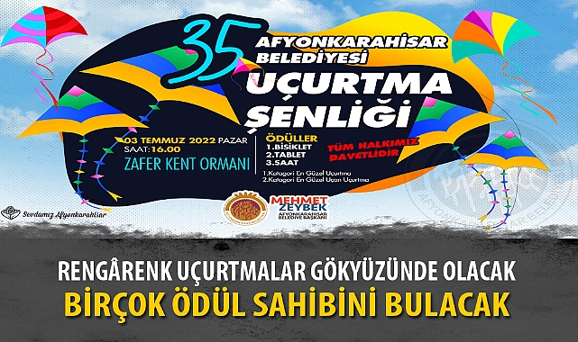 RENGÂRENK UÇURTMALAR GÖKYÜZÜNDE OLACAK