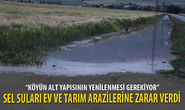 SEL SULARI EV VE TARIM ARAZİLERİNE ZARAR VERDİ