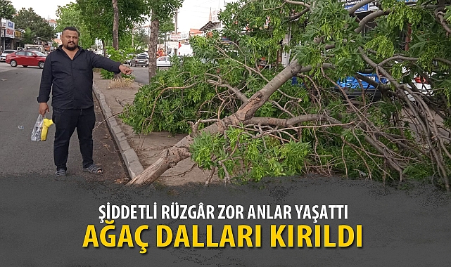 ŞİDDETLİ RÜZGÂR ZOR ANLAR YAŞATTI