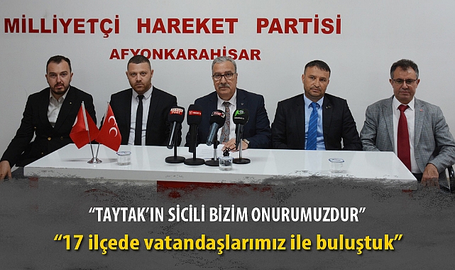 "TAYTAK'IN SİCİLİ BİZİM ONURUMUZDUR"