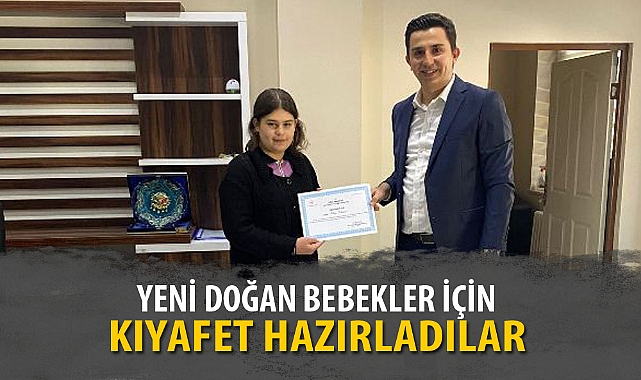 YENİ DOĞAN BEBEKLER İÇİN KIYAFET HAZIRLADILAR