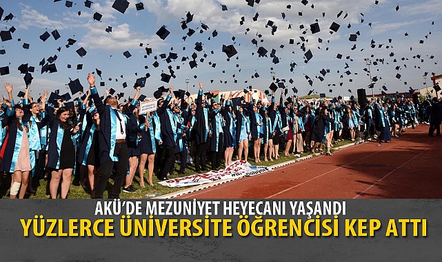YÜZLERCE ÜNİVERSİTE ÖĞRENCİSİ KEP ATTI