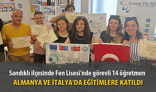 14 ÖĞRETMEN ALMANYA VE İTALYA'DA EĞİTİMLERE KATILDI