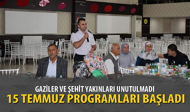 15 TEMMUZ PROGRAMLARI BAŞLADI