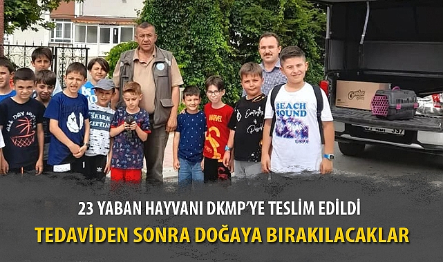 23 YABAN HAYVANI DKMP’YE TESLİM EDİLDİ