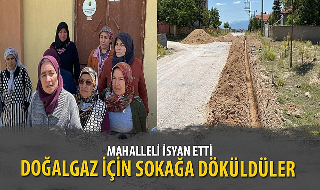 DOĞALGAZ İÇİN SOKAĞA DÖKÜLDÜLER