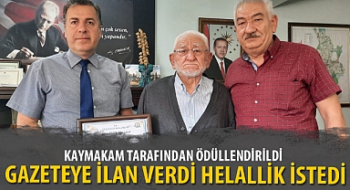 GAZETEYE İLAN VERDİ HELALLİK İSTEDİ