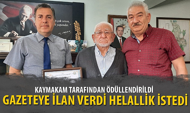 GAZETEYE İLAN VERDİ HELALLİK İSTEDİ