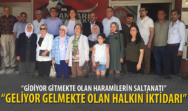 “GİDİYOR GİTMEKTE OLAN HARAMİLERİN SALTANATI” - “GELİYOR GELMEKTE OLAN HALKIN İKTİDARI”
