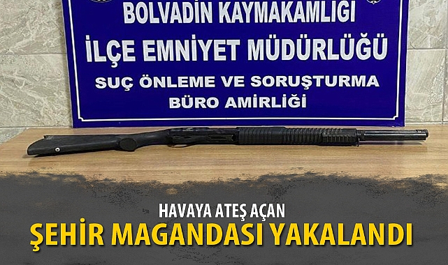 HAVAYA ATEŞ AÇAN ŞEHİR MAGANDASI YAKALANDI