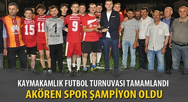 KAYMAKAMLIK FUTBOL TURNUVASI TAMAMLANDI