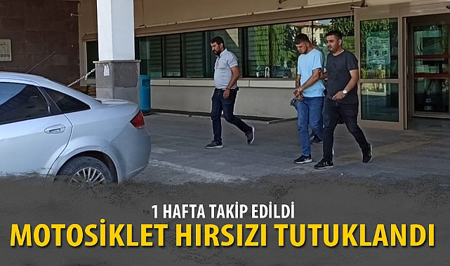 MOTOSİKLET HIRSIZI TUTUKLANDI