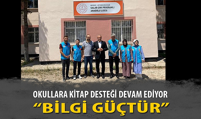 OKULLARA KİTAP DESTEĞİ DEVAM EDİYOR